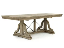 Bay Creek Extendable Dining Table, 4 V-Back Chairs & High Back Bench In Graphite