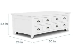 Bay Creek Lift Top Coffee Table In Nutmeg