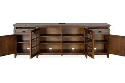 Bay Creek Media Console In Nutmeg W/ Usb Charger, 70 Inch