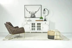 Bay Creek Media Console In Nutmeg W/ Usb Charger, 70 Inch