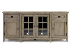 Bay Creek Media Console In Nutmeg W/ Usb Charger, 70 Inch