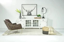 Bay Creek Media Console In Nutmeg W/ Usb Charger, 70 Inch