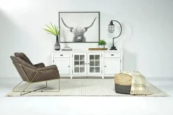 Bay Creek Media Console In Nutmeg W/ Usb Charger, 70 Inch