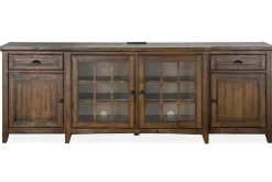 Bay Creek Media Console In Nutmeg W/ Usb Charger, 70 Inch