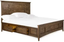 Bay Creek Panel Bed In Light Gray, Queen