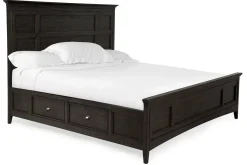 Bay Creek Panel Bed In Light Gray, Queen