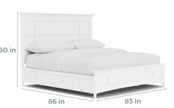 Bay Creek Panel Bed In Light Gray, Queen