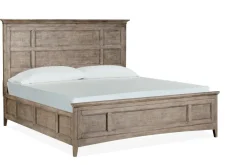 Bay Creek Panel Bed In Light Gray, Queen