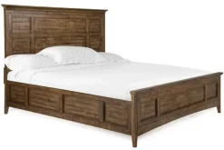 Bay Creek Panel Bed In Light Gray, Queen