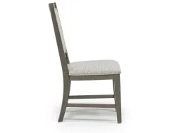 Bay Creek Side Chair In Light Gray, V-Back