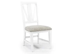 Bay Creek Side Chair In Light Gray, V-Back