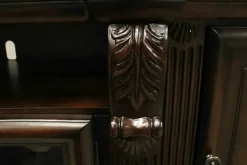 Bella 4 Piece Entertainment Center In Brown