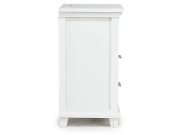 Bella Bookshelf Nightstand In White