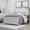 Bella Panel Bed, Dresser, Mirror & Nightstand In White, Twin