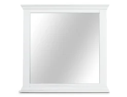 Bella Panel Bed, Dresser, Mirror & Nightstand In White, Twin