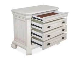 Bellamy 4 Drawer Nightstand In Charcoal