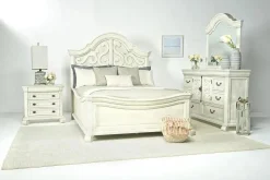 Bellamy Arch Panel Bed In Charcoal, Eastern King