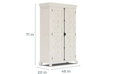 Bellamy Armoire In Charcoal