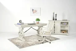 Bellamy Desk Chair In White