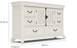 Bellamy Dresser In White