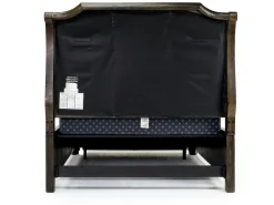 Bellamy Sleigh Bed W/ Storage In White, Queen