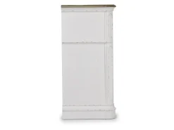 Bellevue Dresser In Antique White & Walnut