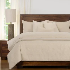 Belmont Throw Pillow In Ivory, Set Of 2, Eastern King/Queen