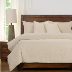 Belmont Throw Pillow In Ivory, Set Of 2, Eastern King/Queen