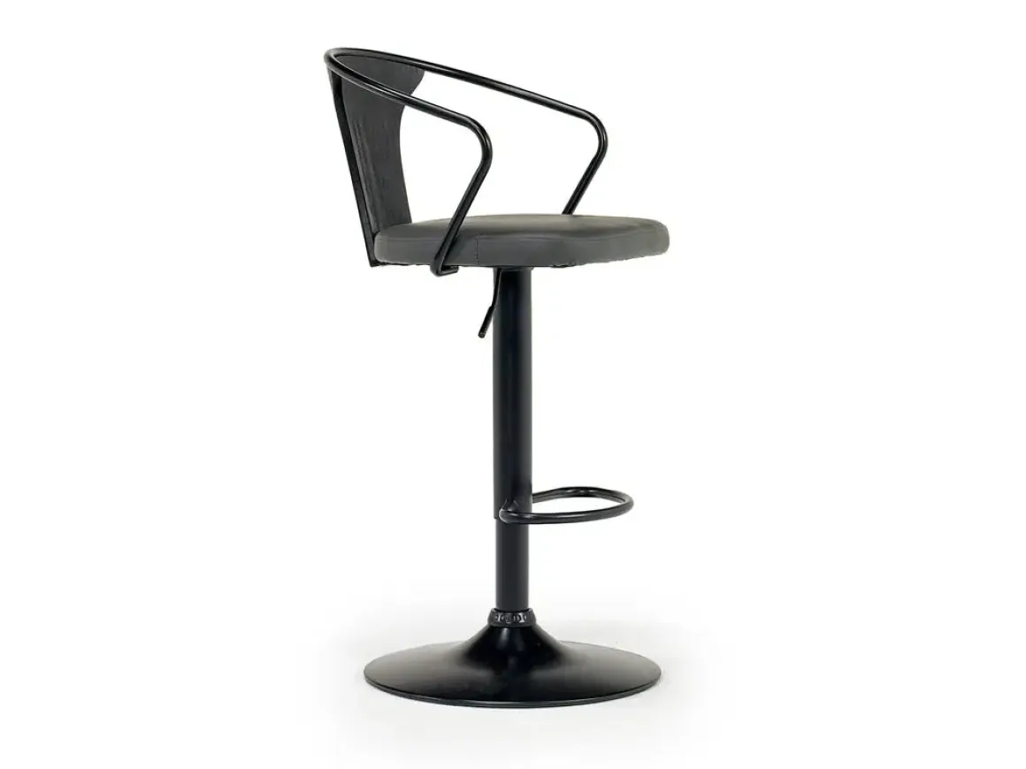 Bentley Adjustable Height Round Pub Table In Black & 2 Eagle Barstools, Swivel