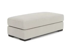 Bermuda Ottoman In Victory Sterling