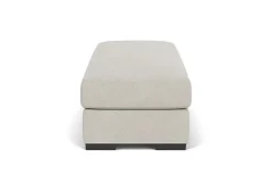 Bermuda Ottoman In Victory Sterling