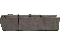 Bermuda Tux Loveseat Chaise Sectional Ii In Victory Sterling, Left Facing