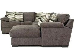 Bermuda Tux Loveseat Chaise Sectional Ii In Victory Sterling, Left Facing