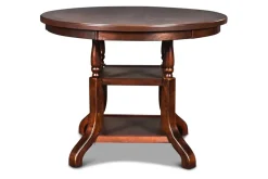 Bixby Round Counter Height Dining Table & 4 Stools In Espresso