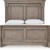 Blairhurst Panel Bed, Dresser, Mirror & Nightstand In Light Grayish Brown, Queen