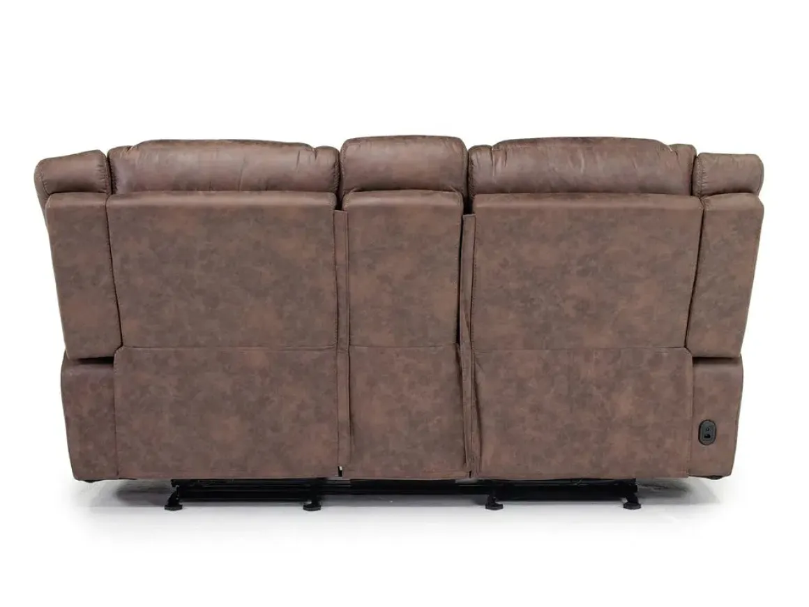 Blake 2 Power Console Loveseat In Reina Bark