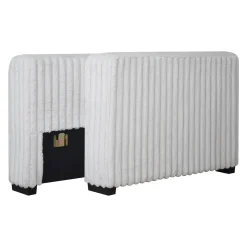 Bliss Tux Loveseat Chaise Sectional In Mist Gray