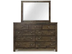 Blue Ridge Mirror In Rustic Gray