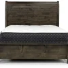 Blue Ridge Panel Bed In Rustic Gray, Queen