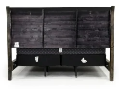 Blue Ridge Panel Bed In Rustic Gray, Queen