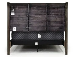 Blue Ridge Panel Bed In Rustic Gray, Queen