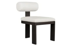 Bolster Outdoor Side Chair In White