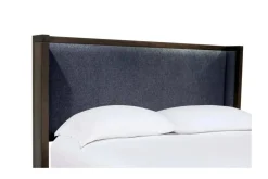 Boracay Panel Bed W/ Storage In Wild Oats Brown, Queen