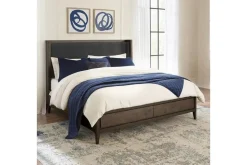 Boracay Panel Bed W/ Storage In Wild Oats Brown, Queen