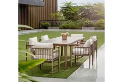 Borneo Outdoor Side Chair In Brown