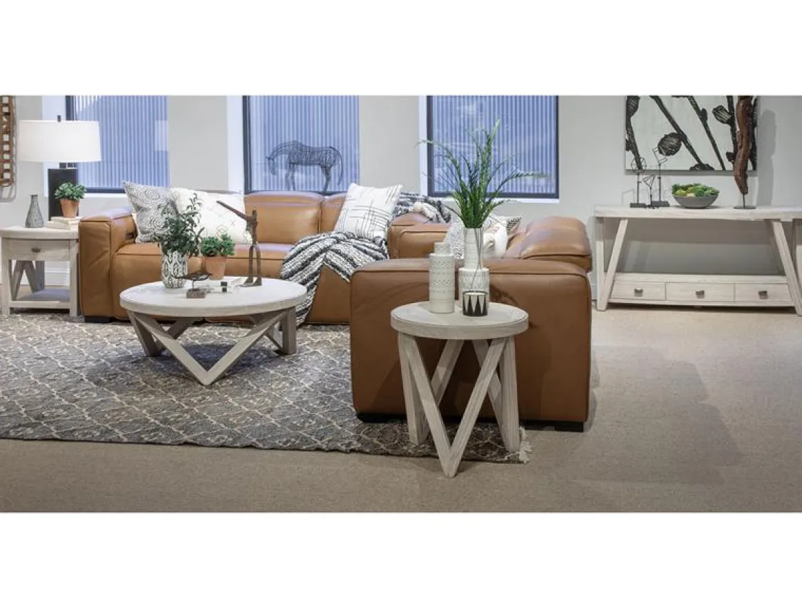 Bostwick Coffee Table In Coconut Cream