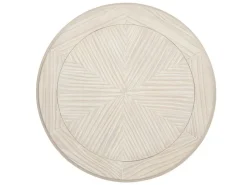 Bostwick Round End Table In Coconut Cream
