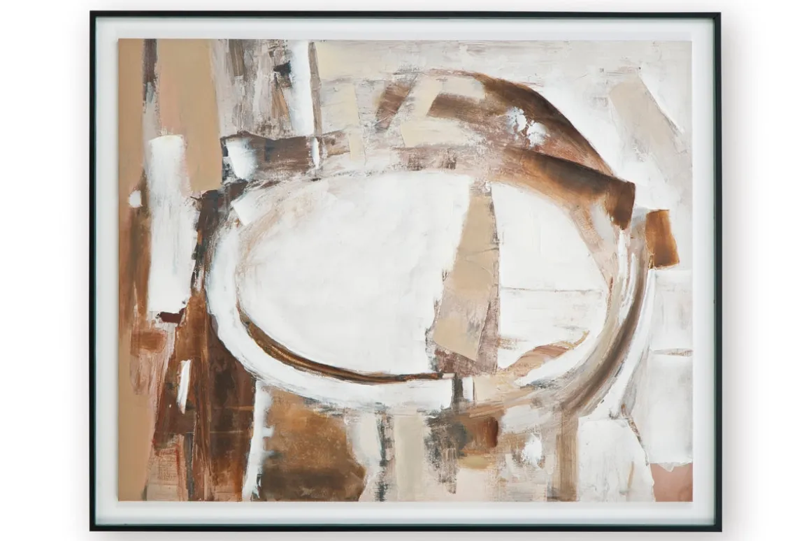 Bradlow Abstract Wall Art In Brown/White/Black