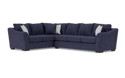 Brazil Crypton Performance Tux Sofa Sectional In Custom, Left Facing