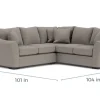 Brazil Tux Loveseat Sectional, Left Facing - Custom Order